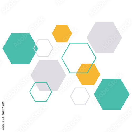 Hexagonal Geometric Corner Shape