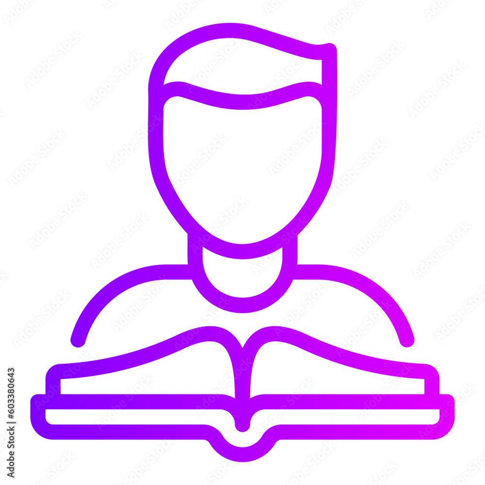 reading gradient icon reading gradient icon