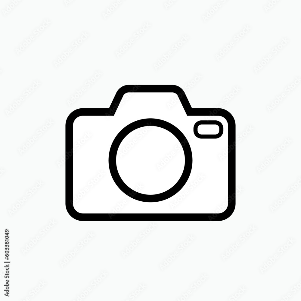 Camera Icon. Photography , Photographer Symbol for Design, Presentation, Website or Apps Elements - Vector. Camera Icon. Photography , Photographer Symbol for Design, Presentation, Website or Apps Elements - Vector.