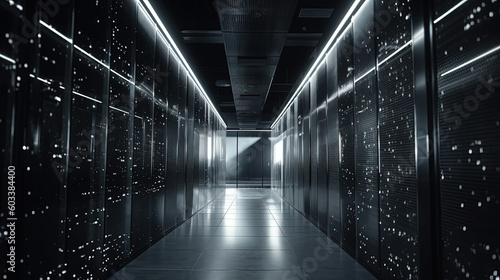 Data server center background  digital hosting