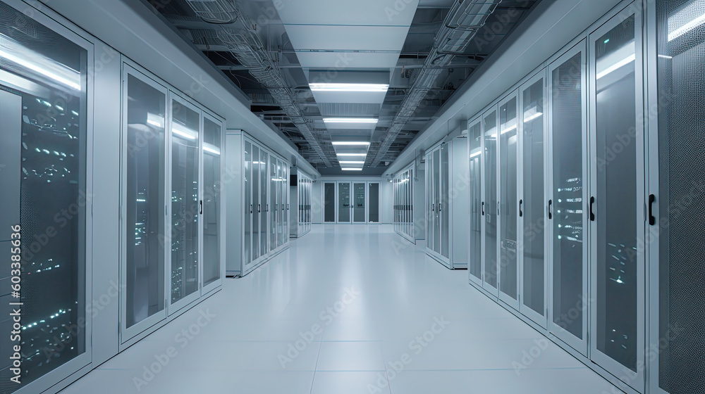 Data server center background, digital hosting, white space Data server center background, digital hosting, white space