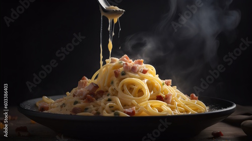Spaghetti Carbonara. generative ai
