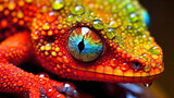 salamander macro shot close up, Generative AI
