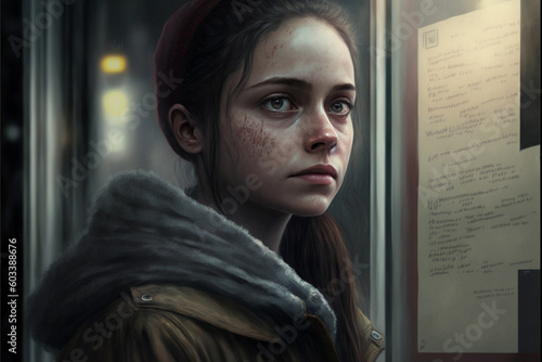 Ednless suffering in mind of a creative people covered by pain, harmed ideas, meaningful eyes, imagine, dark fantasy realm, dream, new world gate, fantasillusion, AI Generative 