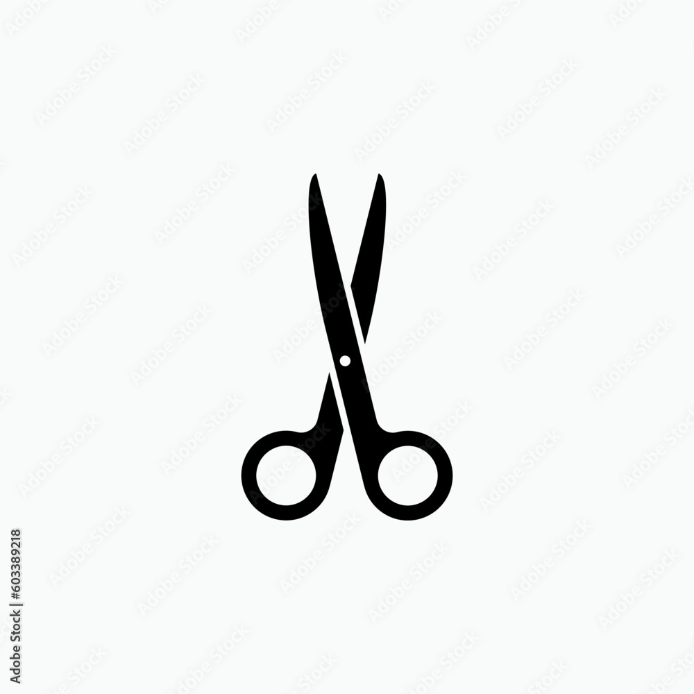 Scissor Icon. Cut, Barber Symbol - Vector Sign and Symbol for Design, Presentation, Website or Apps Elements. Scissor Icon. Cut, Barber Symbol - Vector Sign and Symbol for Design, Presentation, Website or Apps Elements.