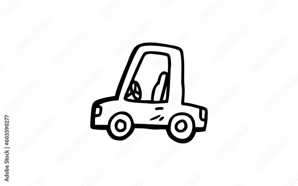 CAR TRANSPORTATION Doodle art illustration with black and white style. CAR TRANSPORTATION Doodle art illustration with black and white style.