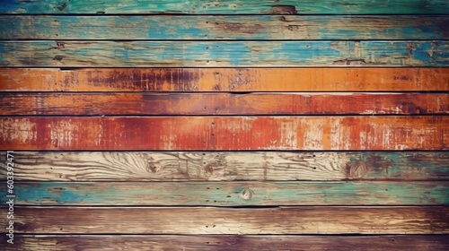 Wallpaper Mural Ancient, grungy, colorful wood foundation. AI Generated Torontodigital.ca