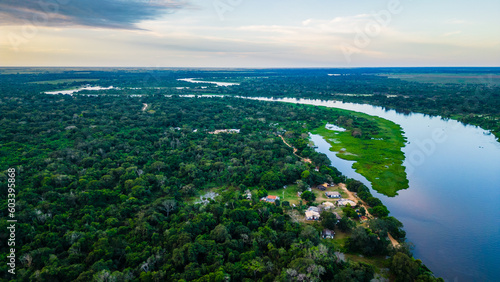 pantanal wetland Brazil aerial view 