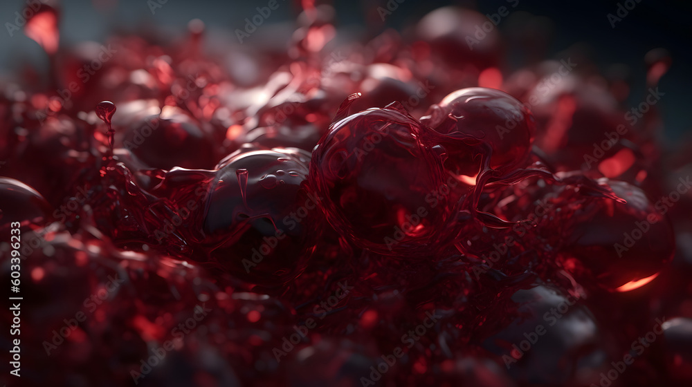 Human blood, illustration. Generative AI Human blood, illustration. Generative AI