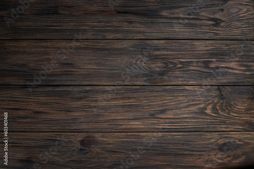 Wallpaper Mural Brown wood texture. Abstract Rustic table background, horizontal boards, top view, empty template, copy space Torontodigital.ca