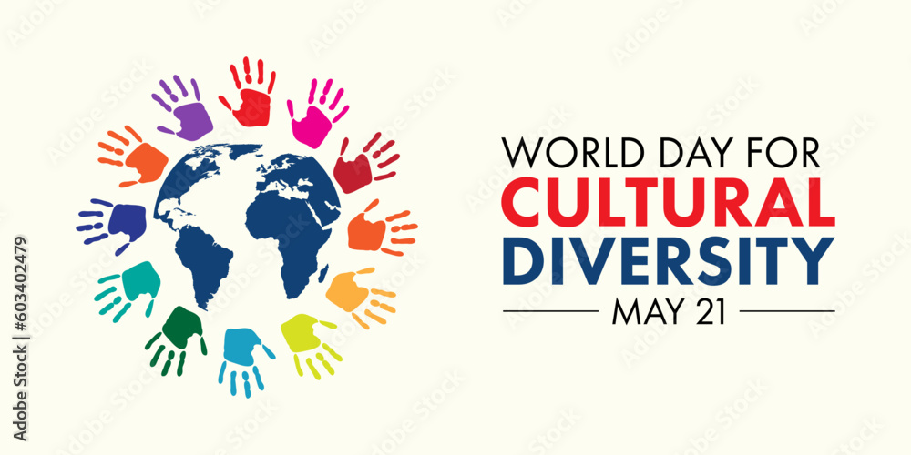 World Day for culture Banner, a concept for culture diverse day that