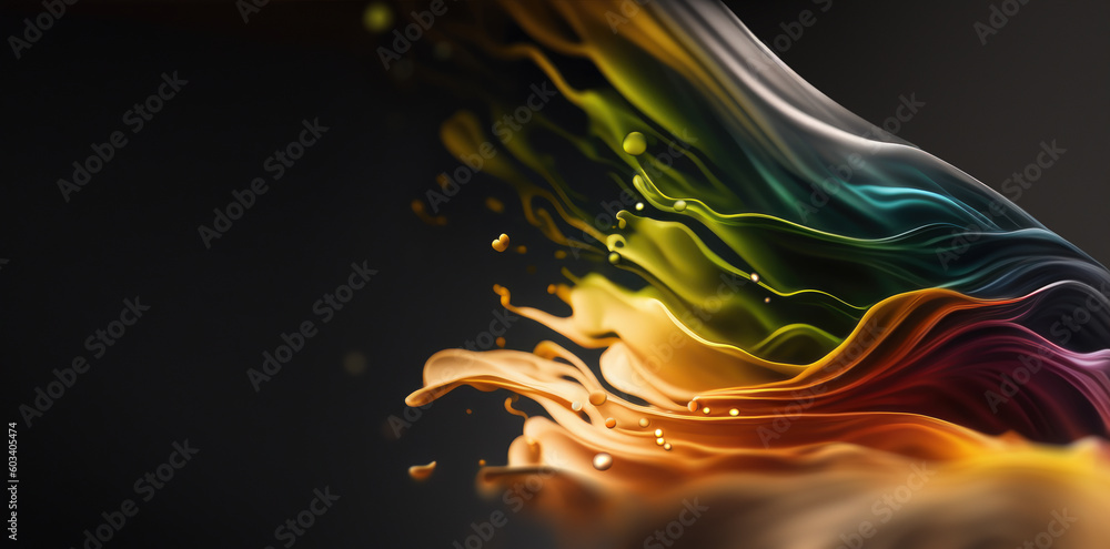 Splash of Bright Multicolored Paints Splash of Bright Multicolored Paints