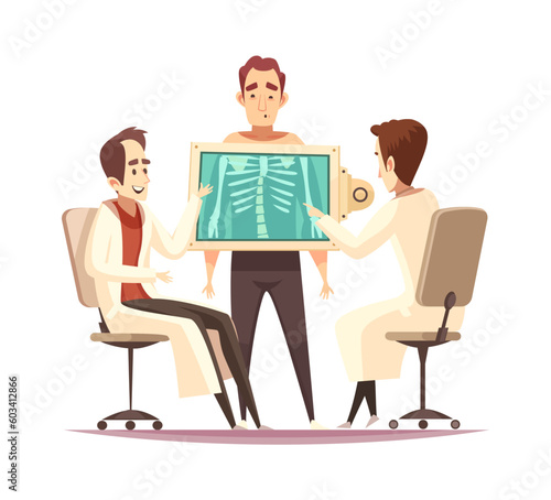 Orthopedic Doctor Radiogram Composition