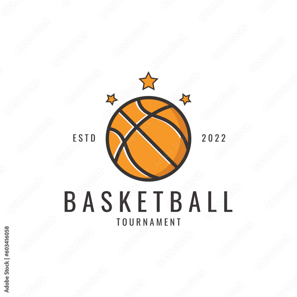 Basketball Logo Template Vector Illustration