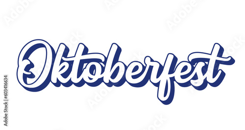 Hand sketched Oktoberfest word as header or logo. Vector illustration of Munich´s beer festival, Octoberfest. Drawn lettering for poster, banner, invitation. 