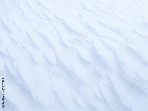 white feathers background. ai generative