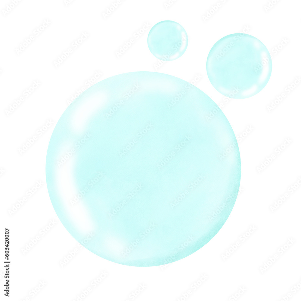 bubbles isolated on white