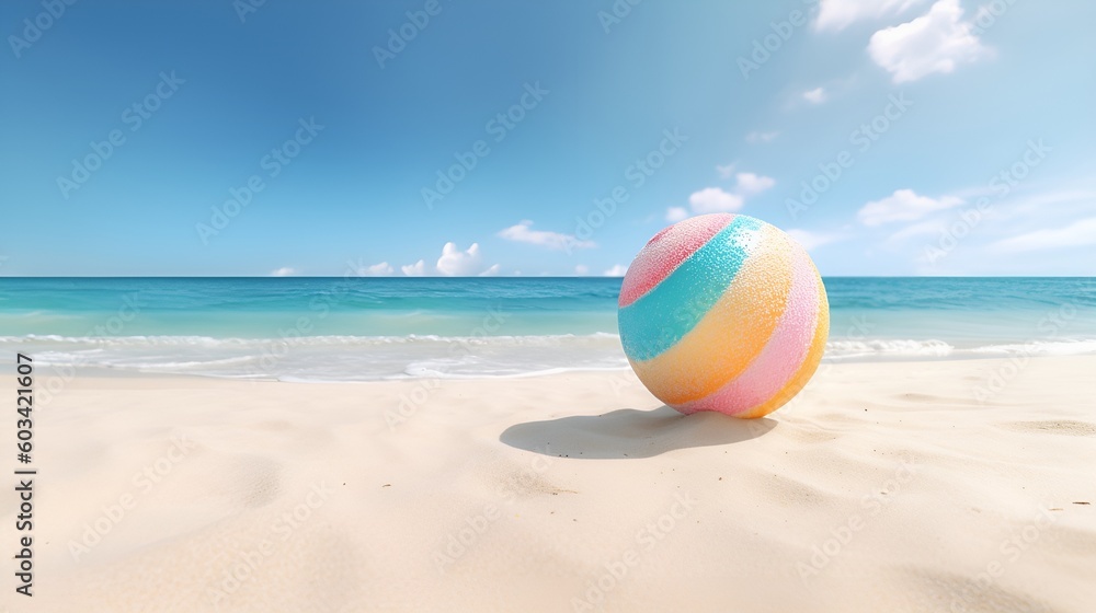 beach ball on the beach