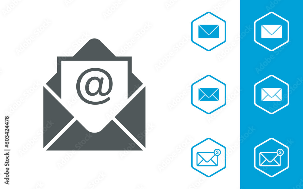 Email envelope icon.High quality Mail and open mail icons are easy to change colour and size.sign and symbol of vector illustration for web site or mobile app Email envelope icon.High quality Mail and open mail icons are easy to change colour and size.sign and symbol of vector illustration for web site or mobile app