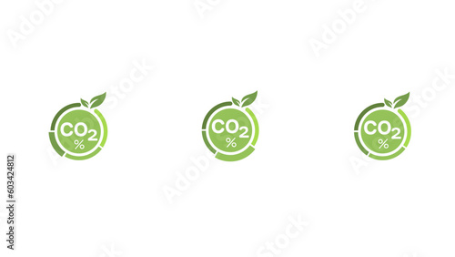 CO2 Carbon Tax management. Carbon percentage. Carbon Emission Analytics. Sustainability vector illustration.	
