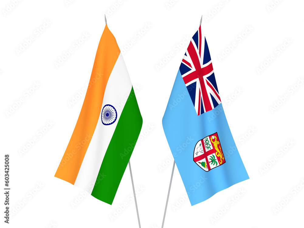 India and Republic of Fiji flags