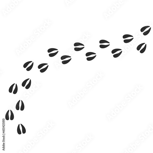 Deer hoof pattern, seamless. Vector illustration,Vector illustration. Deer Hoof Paw Prints Logo