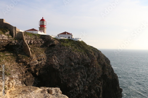 lighthouse on the cliff of Cape Saint Vincent