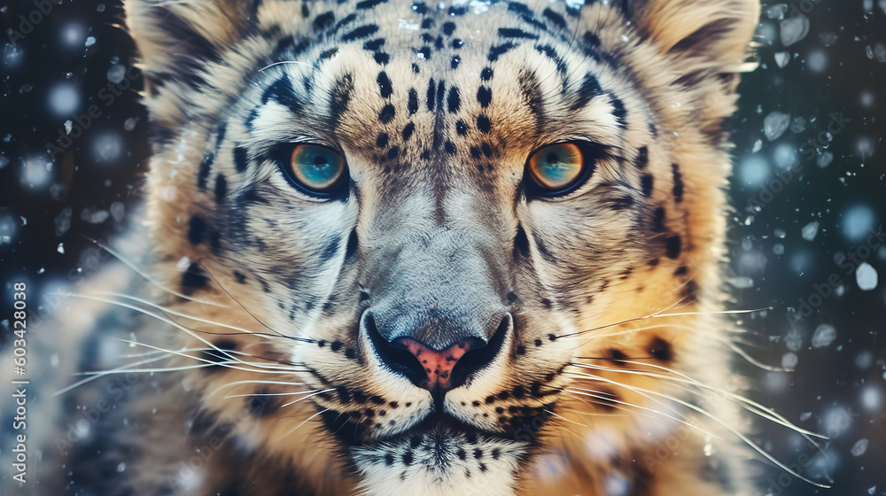 Obraz premium close up portrait of a leopard