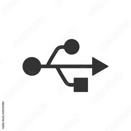 Flash drive icon. USB symbol modern simple vector icon for website design, mobile app, ui. Vector Illustration