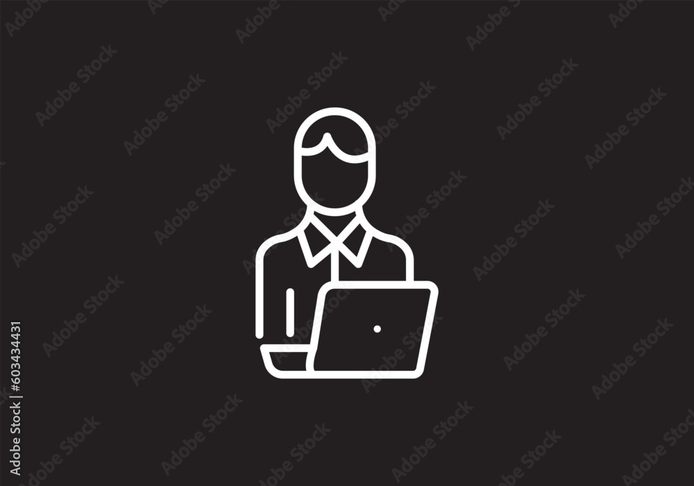 computer repair logo icon vector logo