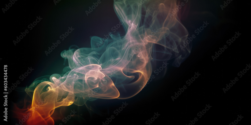 Obraz premium smoke on black background