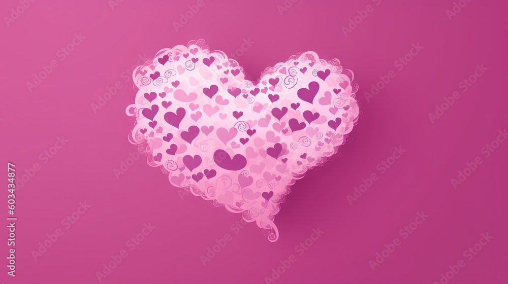  a pink heart shaped object on a pink background with bubbles in the shape of hearts on a pink background with bubbles in the shape of hearts.  generative ai
