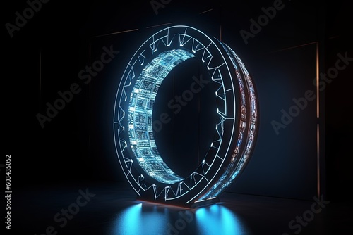 stargate, digital portal, created with AI, AI, generative AI