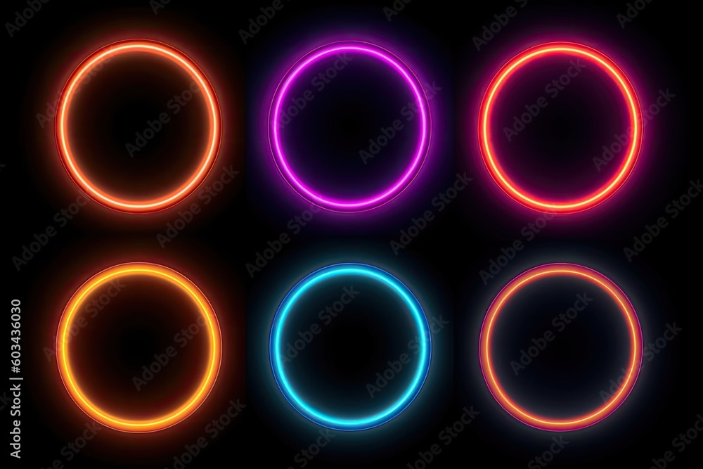 Rings Lit Product Display Backdrop Generative AI Rings Lit Product Display Backdrop Generative AI