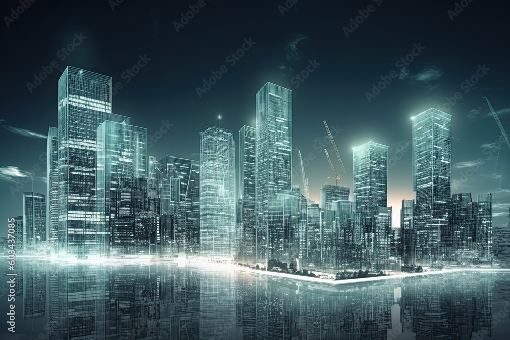 smart city, digital city, created with AI, AI, generative AI smart city, digital city, created with AI, AI, generative AI