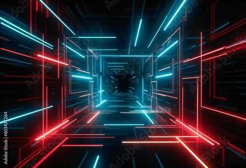 an futuristic cross scene