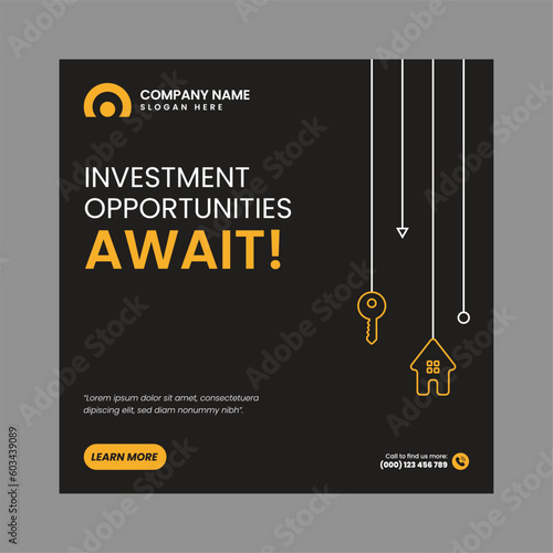 Modern Real Estate Social Post Design Template