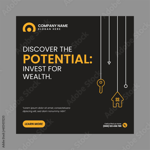 Modern Real Estate Social Post Design Template
