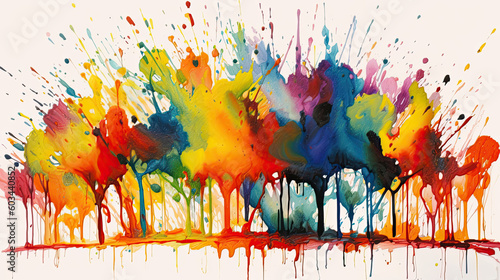 Vivid Ink Drop  Burst of Colors