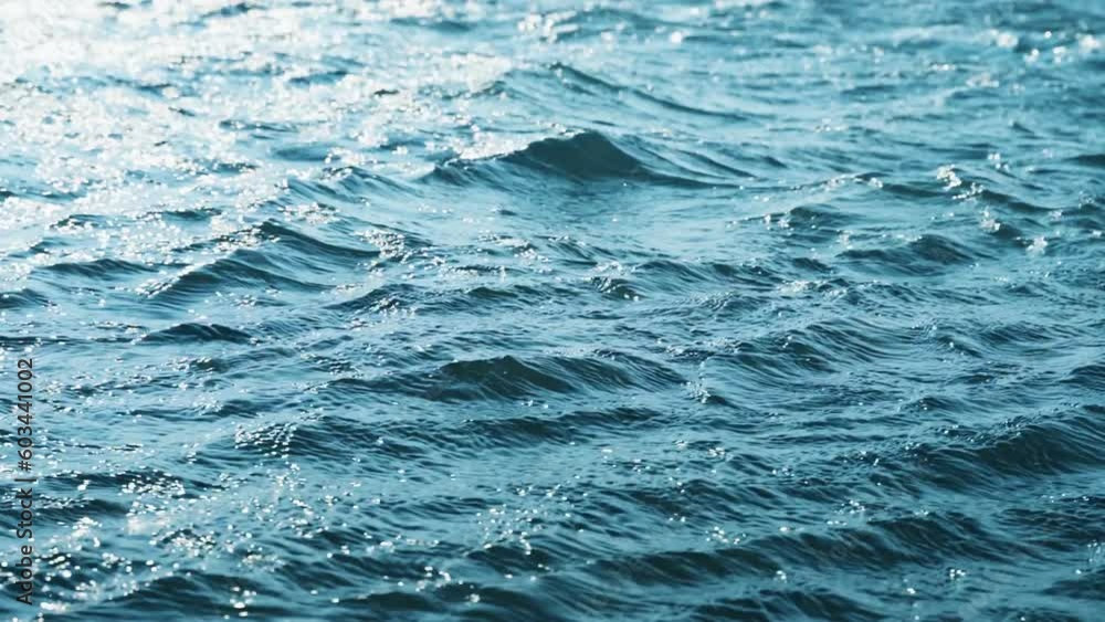 Background of waves on the blue ocean Background of waves on the blue ocean