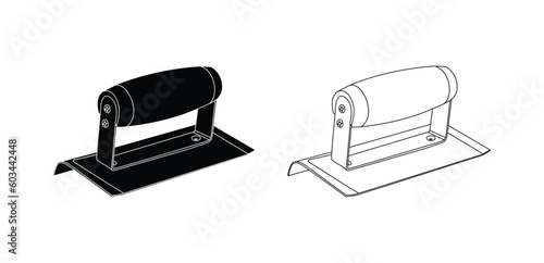 chair isolated on white background.Big Set of Working Tools Icon (Thin Line Version).Construction tool icon collection - vector illustration.Collage of repair tools on a white background. Selective fo