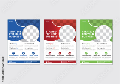 modern professional business flyer design corporate vector file print layout