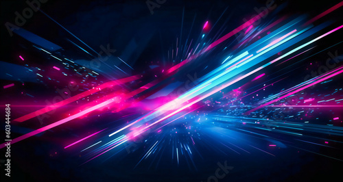 blue and pink abstract technology background