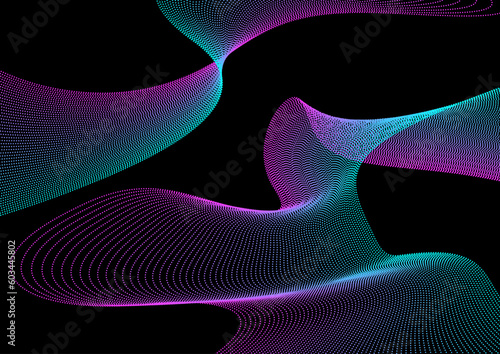 滑らかなウェーブのアブストラクト背景。