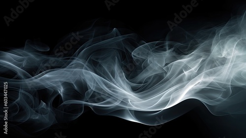 Background texture in the form of smoke,Abstract gray background in the form of a swirling fog,AI generated.