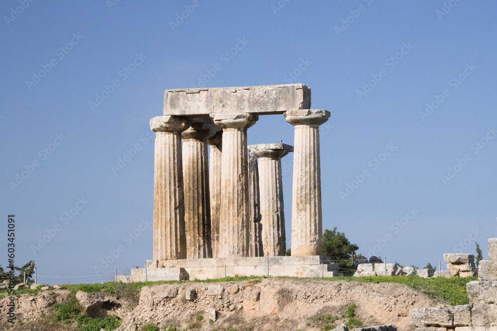 Ruins from the old city of Corinth, Greece

