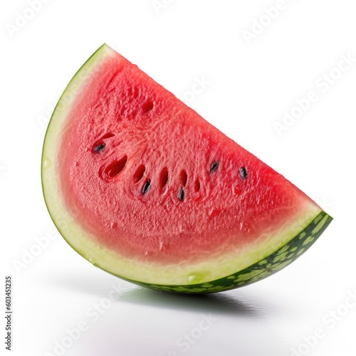 Watermelon isolated on white background (generative AI)