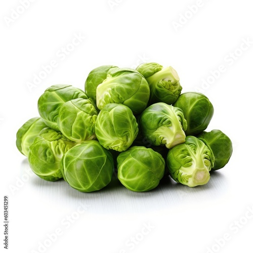 Sprouts isolated on white background (generative AI)