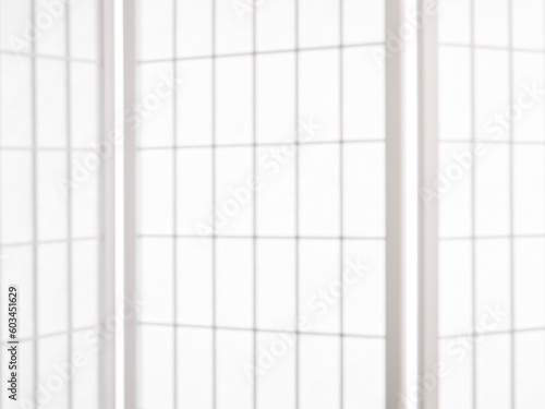 oft focus background - detail of oriental room divider screen made of white shoji rice paper
