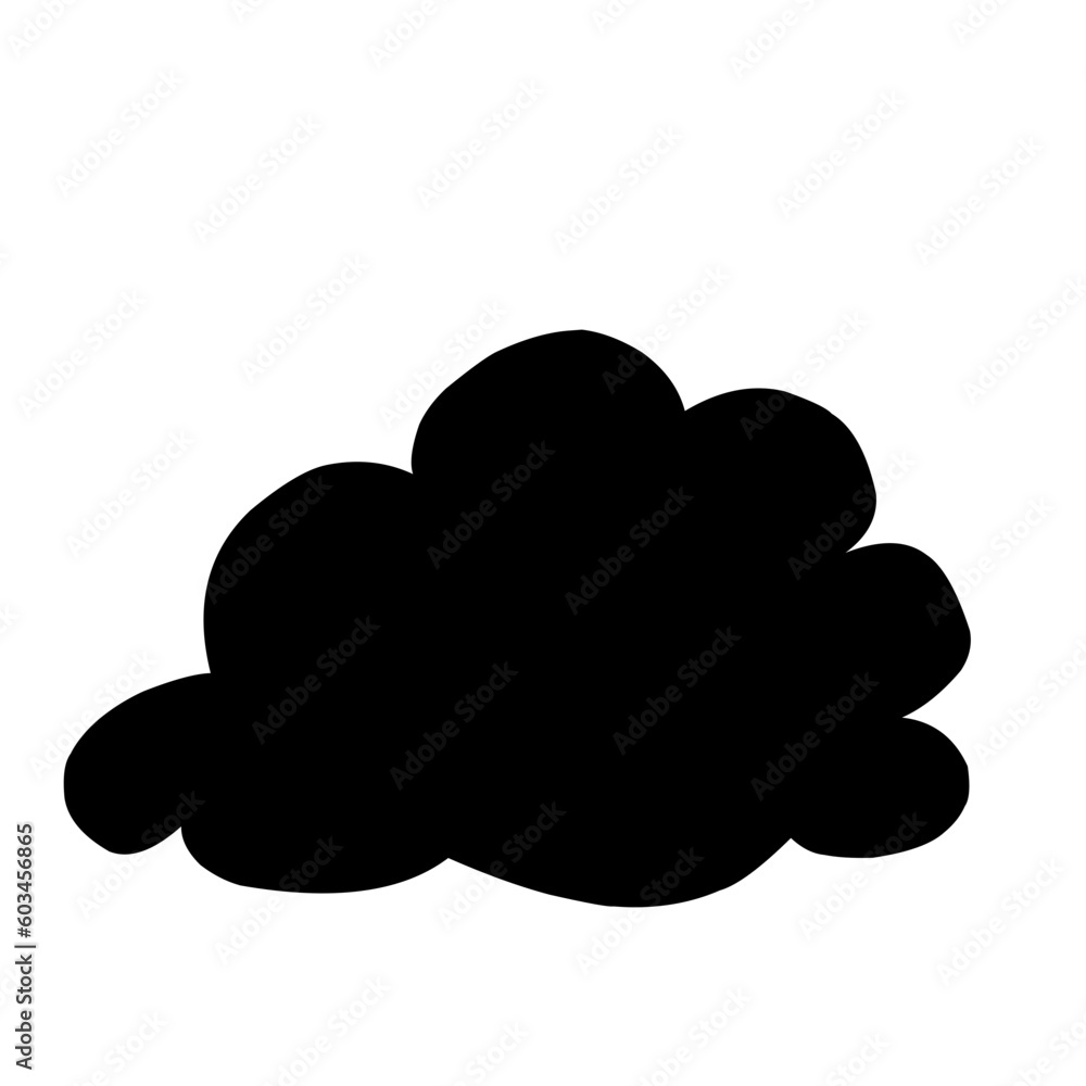 Cloud Shape Silhouette Cloud Shape Silhouette